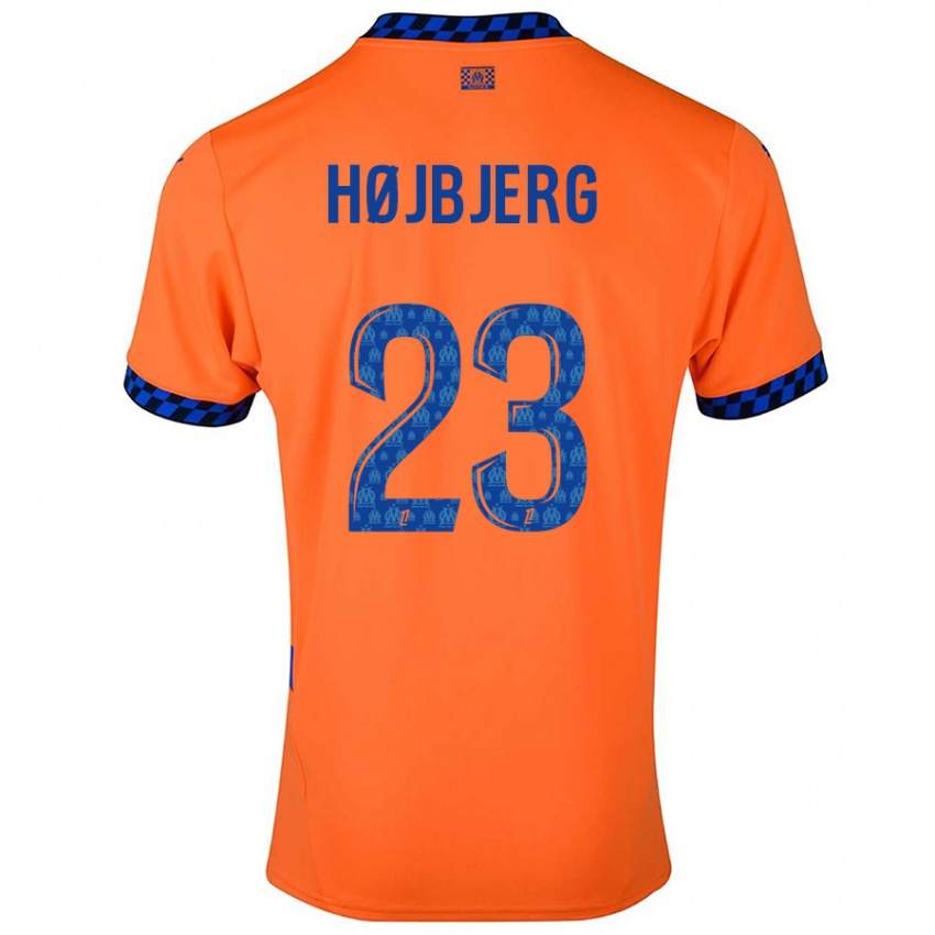 Børn Pierre Emile Hojbjerg #23 Orange Mørkeblå Tredje Sæt Spillertrøjer 2024/25 Trøje T-Shirt