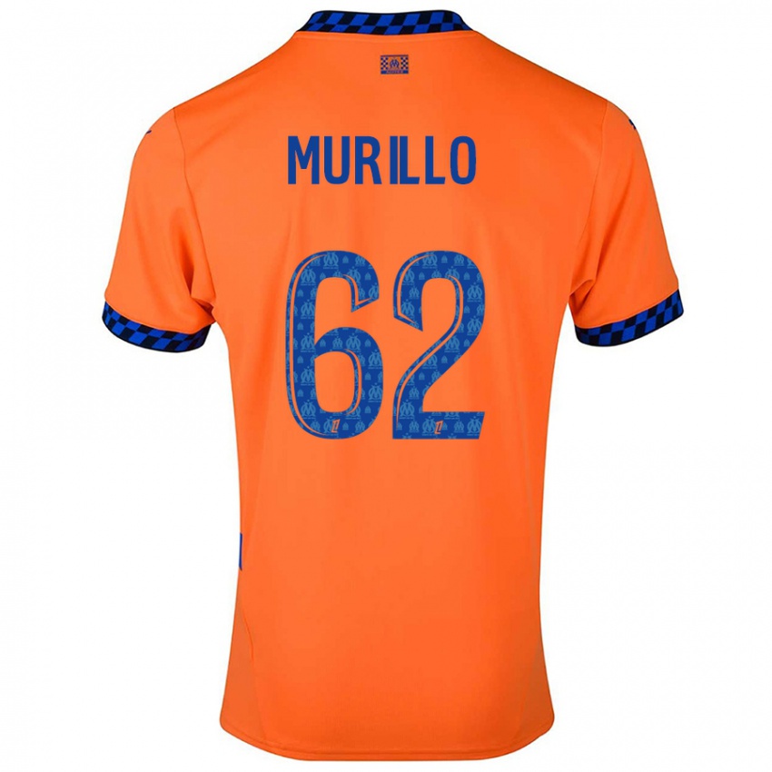 Børn Amir Murillo #62 Orange Mørkeblå Tredje Sæt Spillertrøjer 2024/25 Trøje T-Shirt