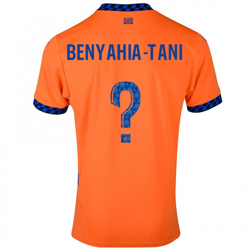 Børn Aylan Benyahia-Tani #0 Orange Mørkeblå Tredje Sæt Spillertrøjer 2024/25 Trøje T-Shirt