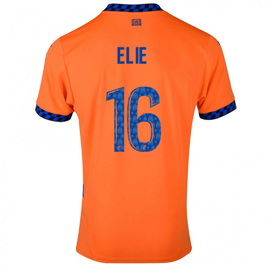 Børn Anaïs Elie #16 Orange Mørkeblå Tredje Sæt Spillertrøjer 2024/25 Trøje T-Shirt