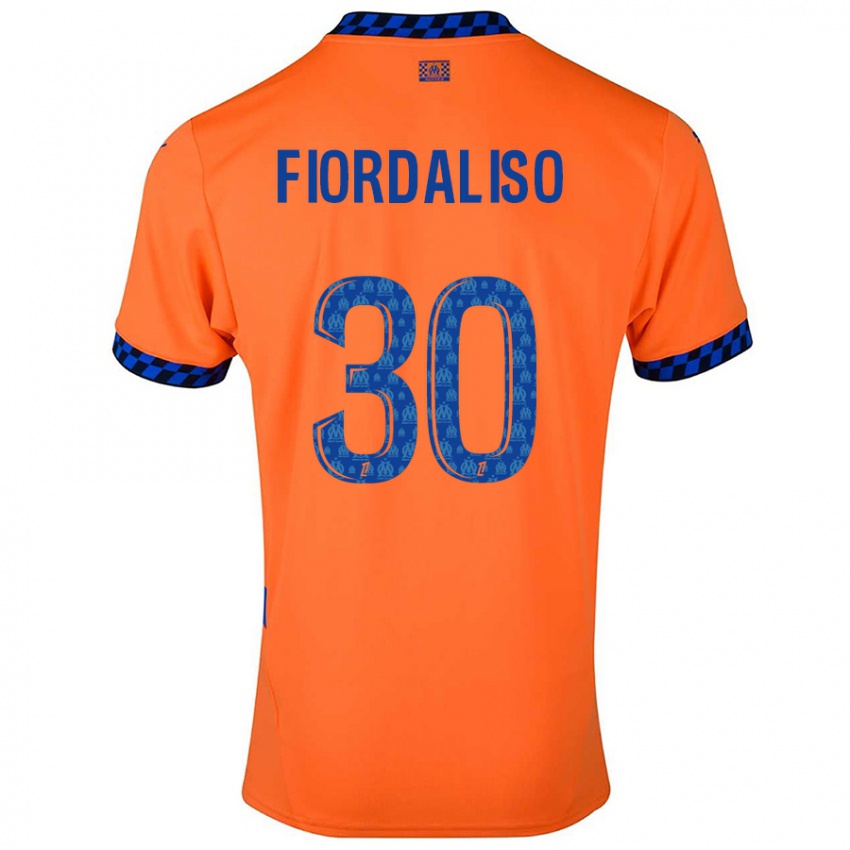 Børn Thelma Fiordaliso #30 Orange Mørkeblå Tredje Sæt Spillertrøjer 2024/25 Trøje T-Shirt