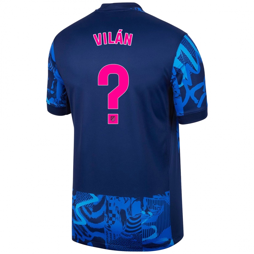 Børn David Vilán #0 Kongeblå Tredje Sæt Spillertrøjer 2024/25 Trøje T-Shirt