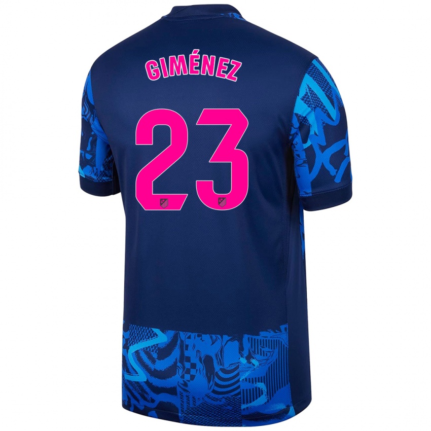 Børn Carlos Giménez #23 Kongeblå Tredje Sæt Spillertrøjer 2024/25 Trøje T-Shirt