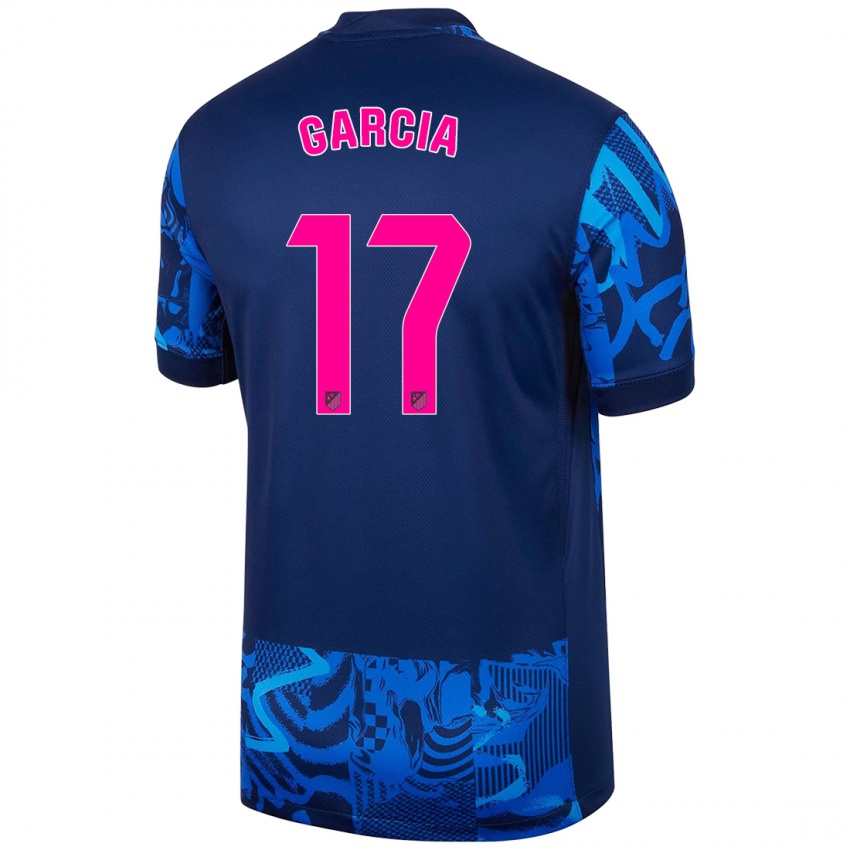 Børn Gaby García #17 Kongeblå Tredje Sæt Spillertrøjer 2024/25 Trøje T-Shirt