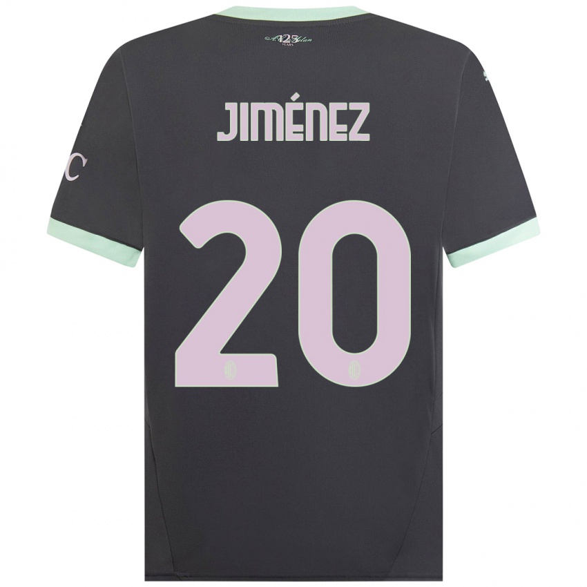 Børn Álex Jiménez #20 Grå Tredje Sæt Spillertrøjer 2024/25 Trøje T-Shirt