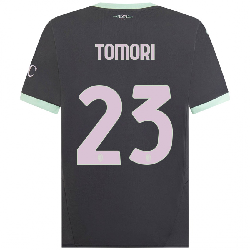 Børn Fikayo Tomori #23 Grå Tredje Sæt Spillertrøjer 2024/25 Trøje T-Shirt