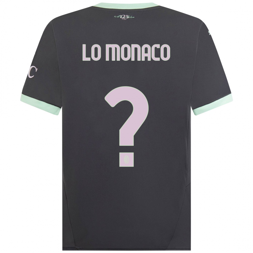 Børn Kevin Lo Monaco #0 Grå Tredje Sæt Spillertrøjer 2024/25 Trøje T-Shirt