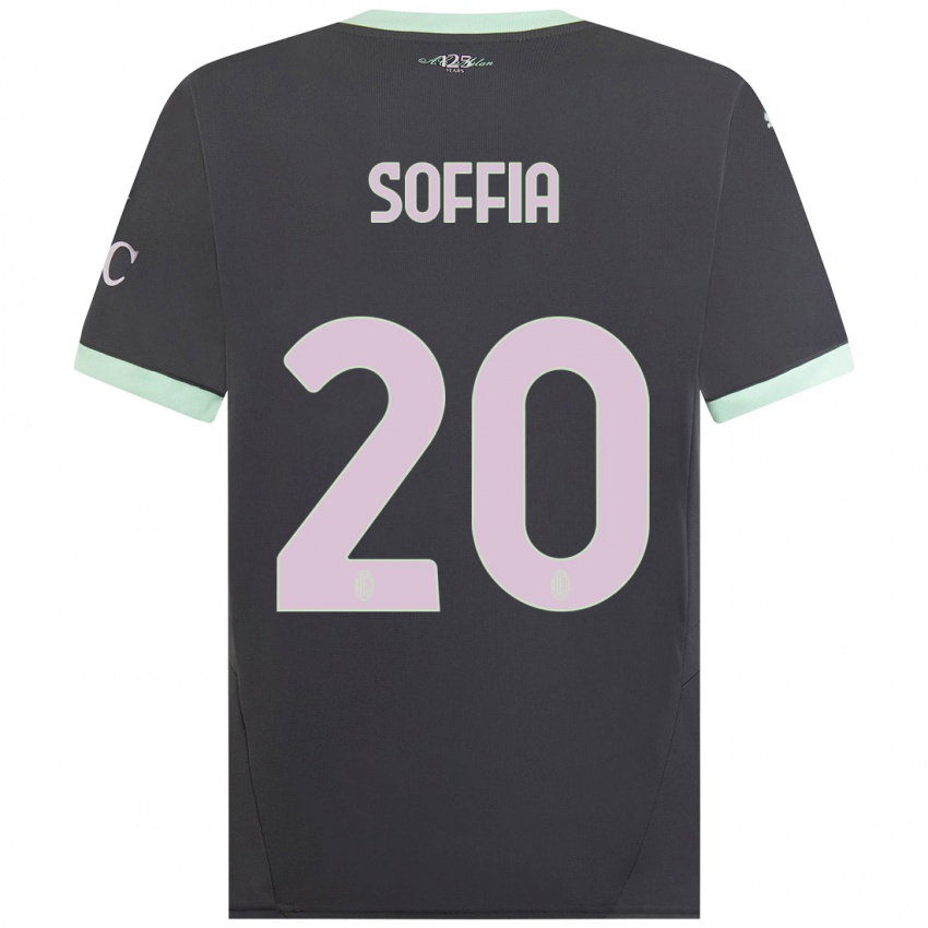 Børn Angelica Soffia #20 Grå Tredje Sæt Spillertrøjer 2024/25 Trøje T-Shirt