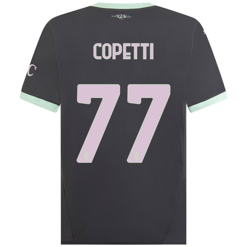 Børn Matilde Copetti #77 Grå Tredje Sæt Spillertrøjer 2024/25 Trøje T-Shirt