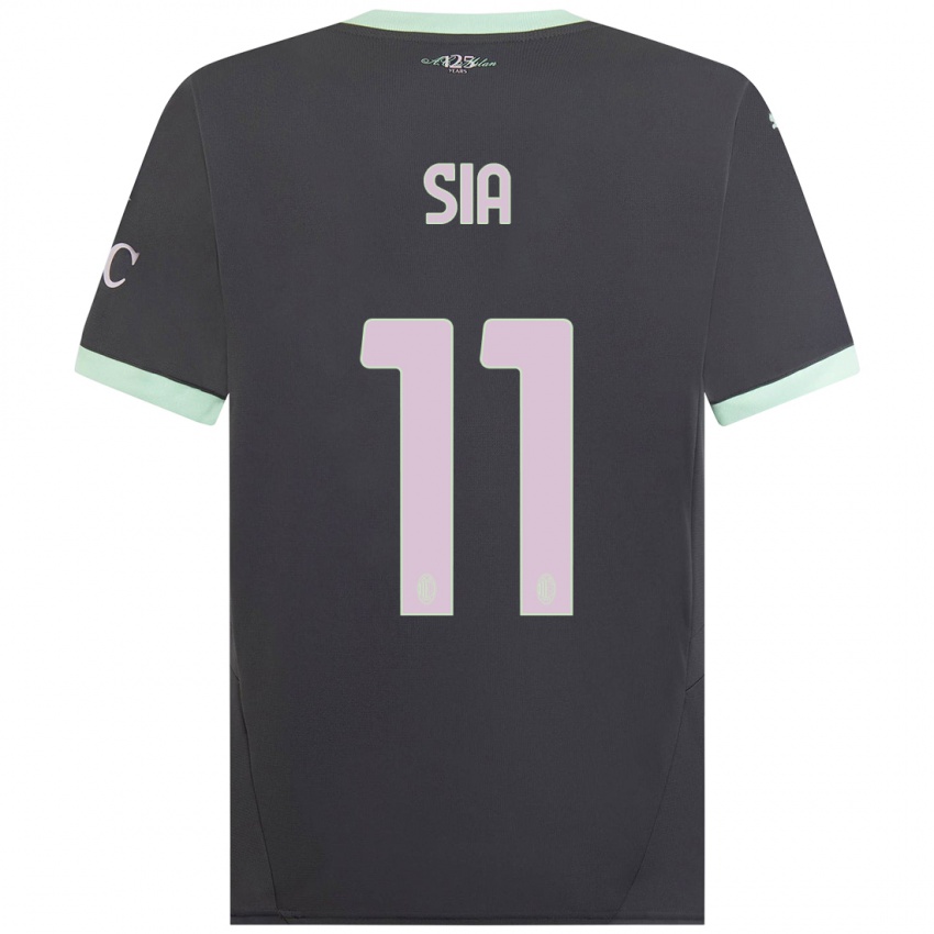 Børn Diego Sia #11 Grå Tredje Sæt Spillertrøjer 2024/25 Trøje T-Shirt