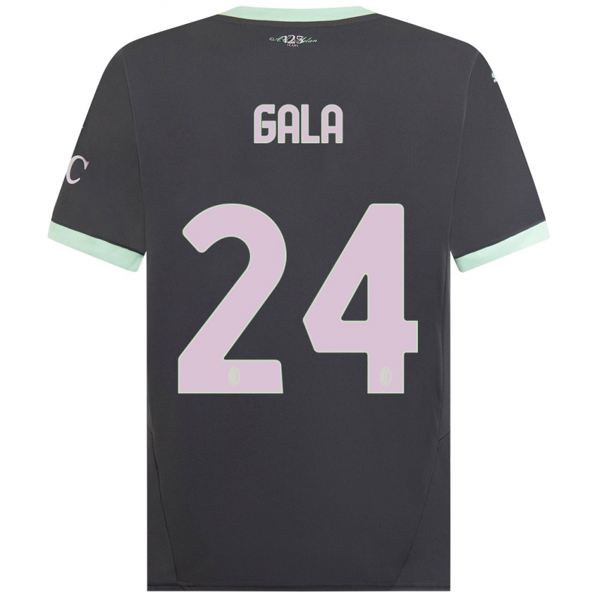 Børn Antonio Gala #24 Grå Tredje Sæt Spillertrøjer 2024/25 Trøje T-Shirt