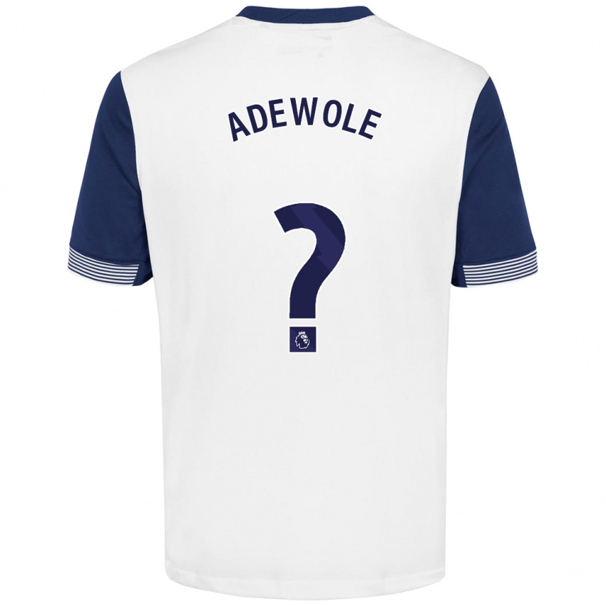 Mænd Miracle Adewole #0 Hvid Blå Hjemmebane Spillertrøjer 2024/25 Trøje T-Shirt