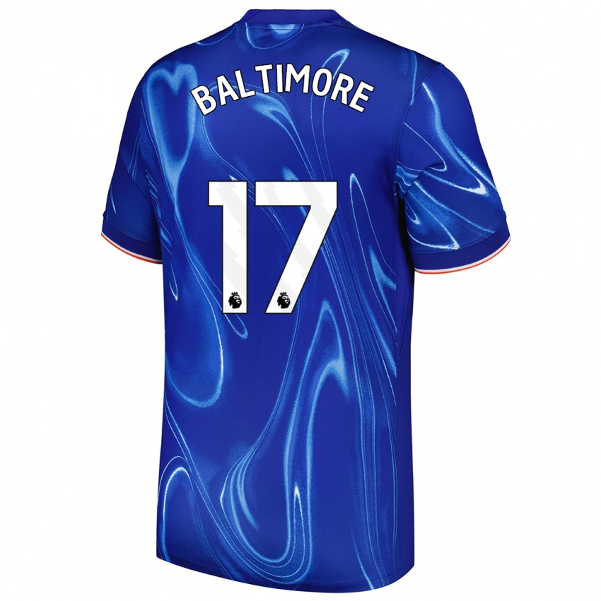 Mænd Sandy Baltimore #17 Blå Hvid Hjemmebane Spillertrøjer 2024/25 Trøje T-Shirt