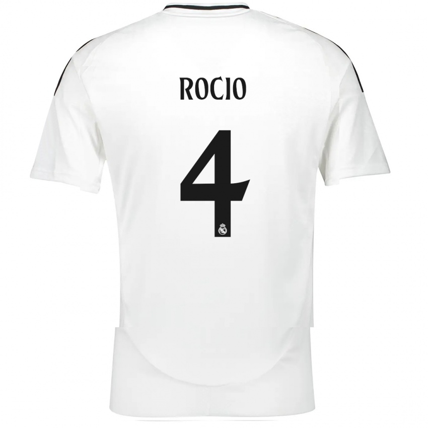 Mænd Rocio Galvez #4 Hvid Hjemmebane Spillertrøjer 2024/25 Trøje T-Shirt