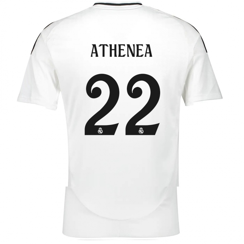 Mænd Athenea Del Castillo #22 Hvid Hjemmebane Spillertrøjer 2024/25 Trøje T-Shirt