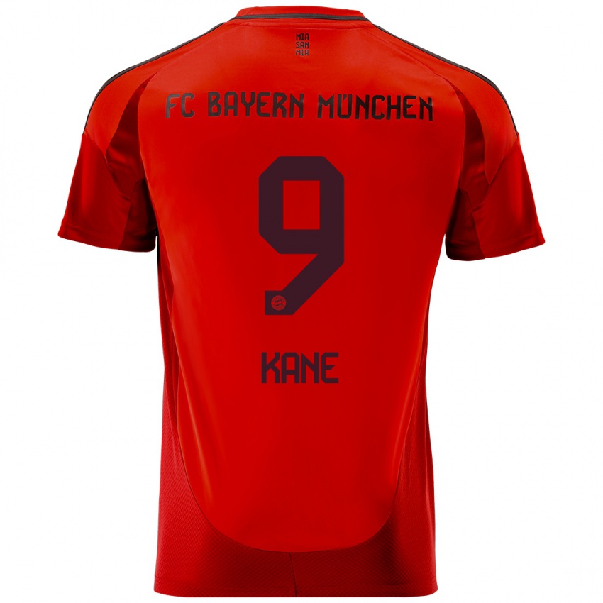 Mænd Harry Kane #9 Rød Hjemmebane Spillertrøjer 2024/25 Trøje T-Shirt