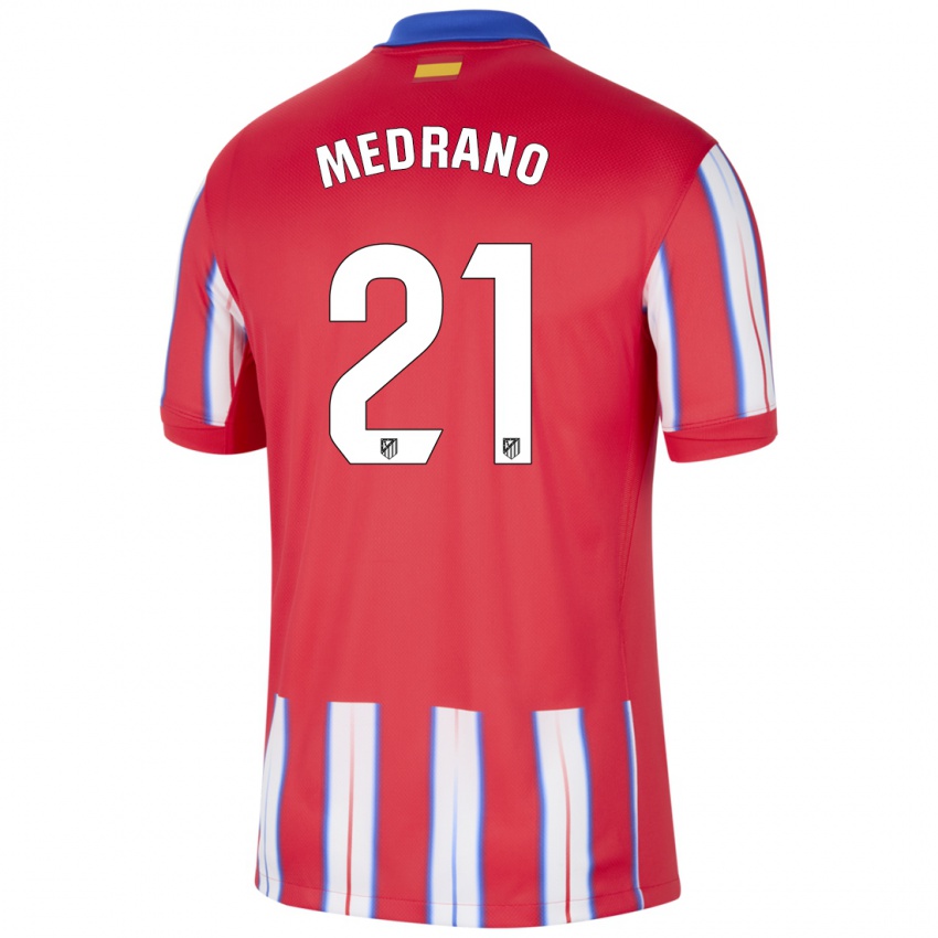 Mænd Fernando Medrano #21 Rød Hvid Blå Hjemmebane Spillertrøjer 2024/25 Trøje T-Shirt