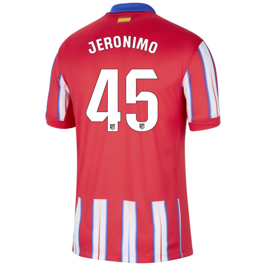 Mænd Isaiah Jeronimo #45 Rød Hvid Blå Hjemmebane Spillertrøjer 2024/25 Trøje T-Shirt