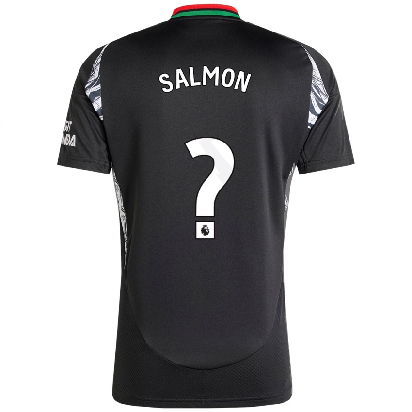 Mænd Marli Salmon #0 Sort Udebane Spillertrøjer 2024/25 Trøje T-Shirt