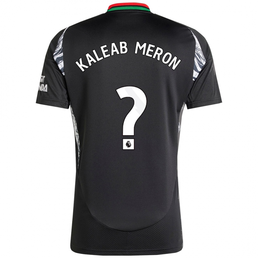 Mænd Kaleab Meron #0 Sort Udebane Spillertrøjer 2024/25 Trøje T-Shirt