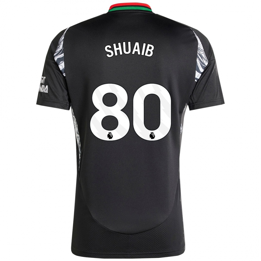 Mænd Zac Shuaib #80 Sort Udebane Spillertrøjer 2024/25 Trøje T-Shirt