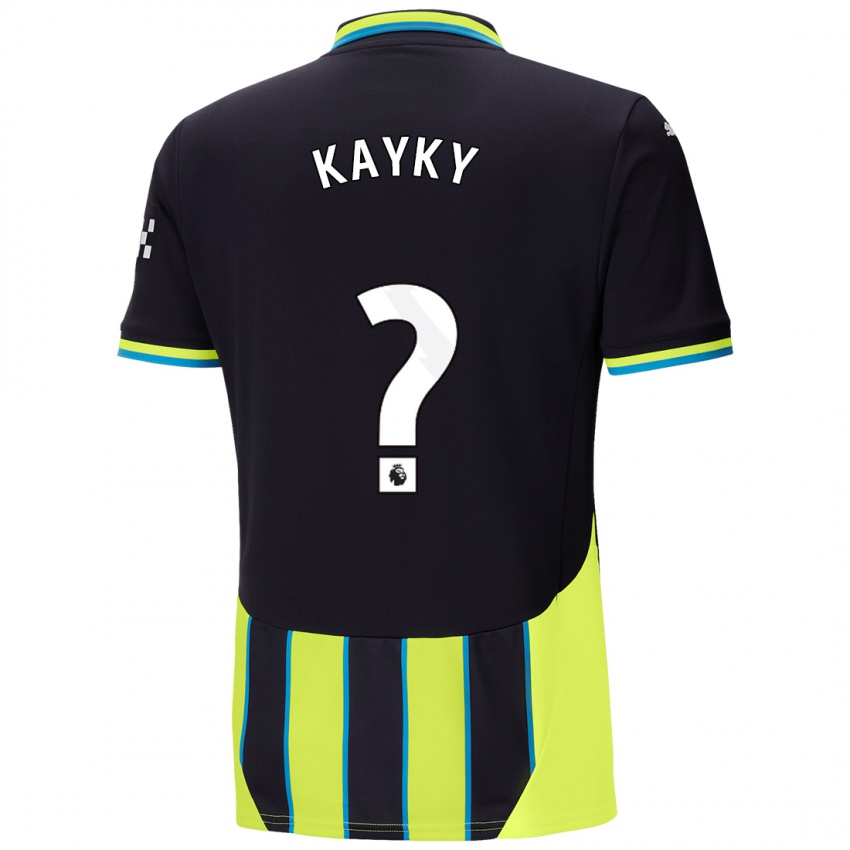 Mænd Kayky #0 Blå Gul Udebane Spillertrøjer 2024/25 Trøje T-Shirt