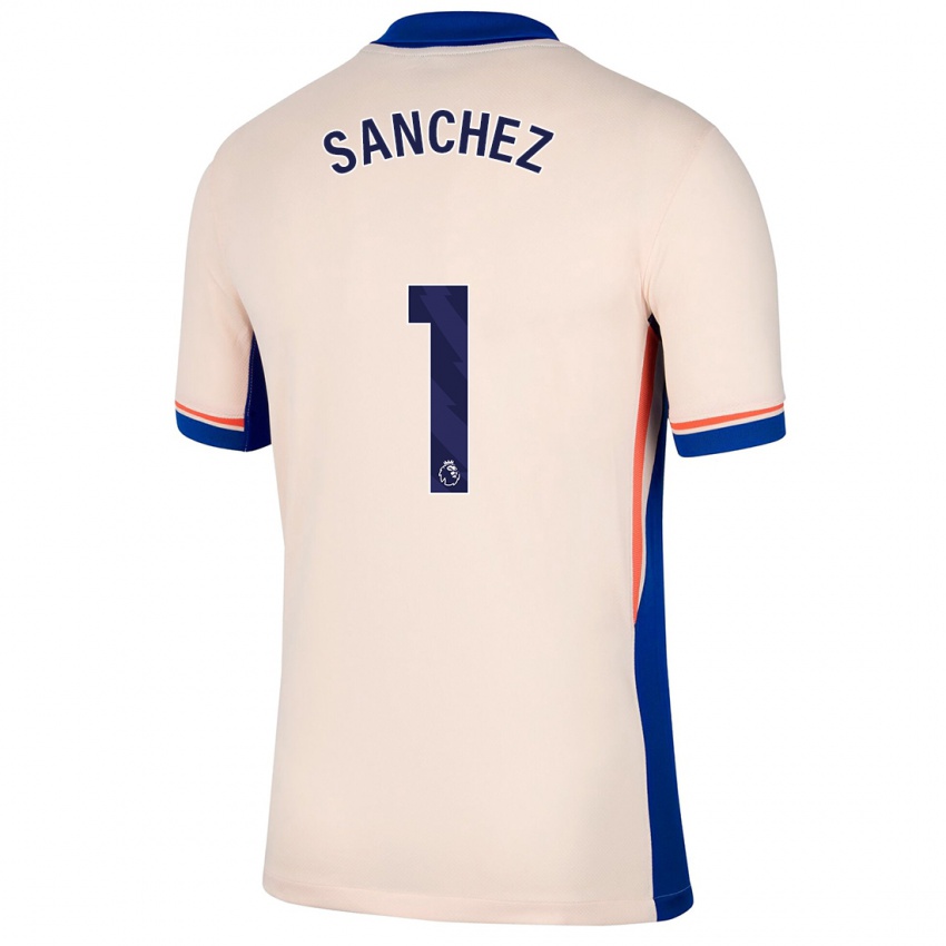 Mænd Robert Sanchez #1 Lys Beige Udebane Spillertrøjer 2024/25 Trøje T-Shirt