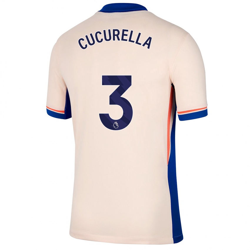 Mænd Marc Cucurella #3 Lys Beige Udebane Spillertrøjer 2024/25 Trøje T-Shirt