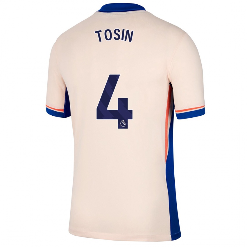 Mænd Tosin Adarabioyo #4 Lys Beige Udebane Spillertrøjer 2024/25 Trøje T-Shirt