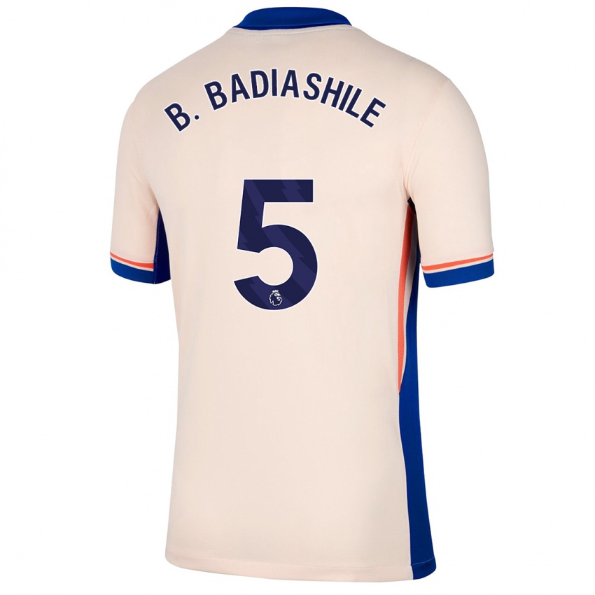 Mænd Benoît Badiashile #5 Lys Beige Udebane Spillertrøjer 2024/25 Trøje T-Shirt