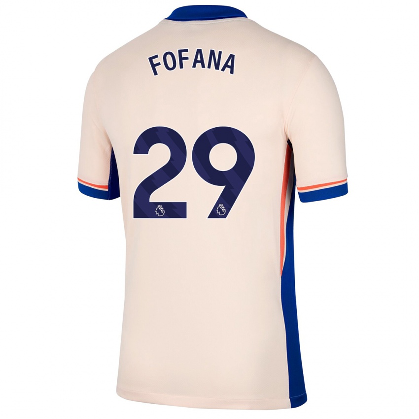 Mænd Wesley Fofana #29 Lys Beige Udebane Spillertrøjer 2024/25 Trøje T-Shirt