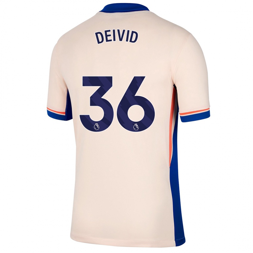 Mænd Deivid Washington #36 Lys Beige Udebane Spillertrøjer 2024/25 Trøje T-Shirt