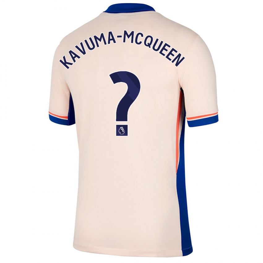 Mænd Ryan Kavuma-Mcqueen #0 Lys Beige Udebane Spillertrøjer 2024/25 Trøje T-Shirt