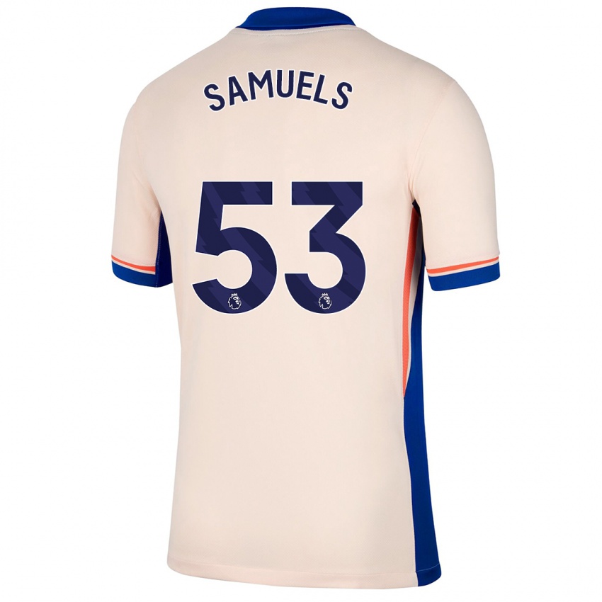 Mænd Ishé Samuels-Smith #53 Lys Beige Udebane Spillertrøjer 2024/25 Trøje T-Shirt