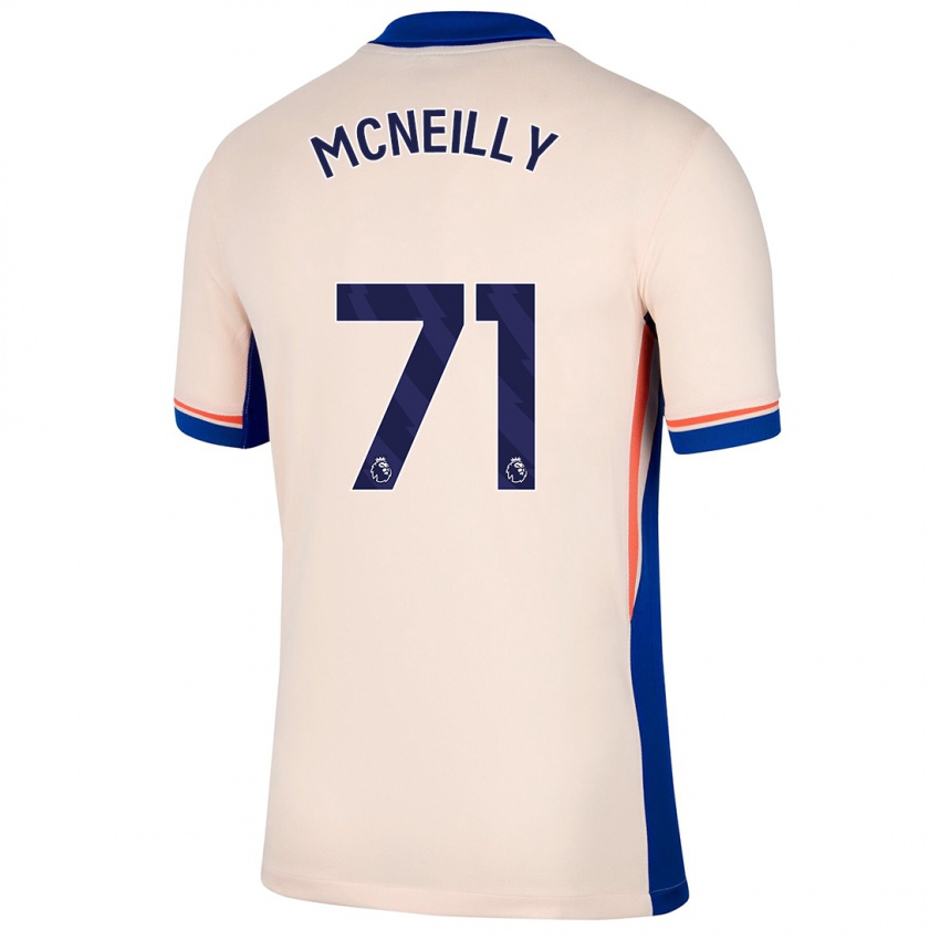 Mænd Donnell Mcneilly #71 Lys Beige Udebane Spillertrøjer 2024/25 Trøje T-Shirt