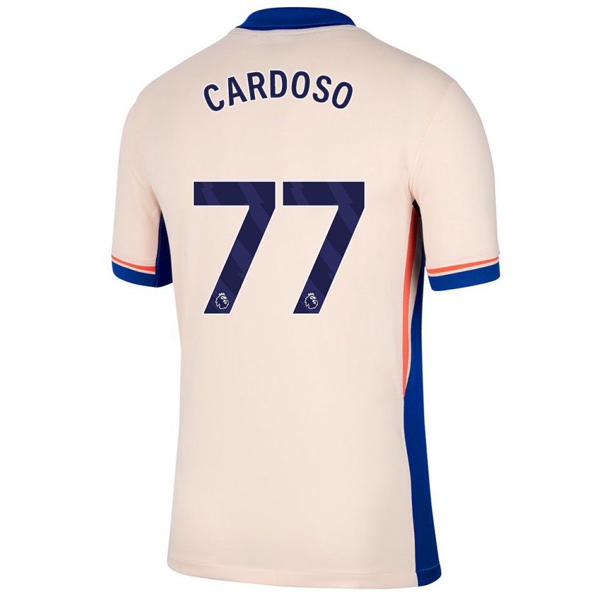 Mænd Leo Cardoso #77 Lys Beige Udebane Spillertrøjer 2024/25 Trøje T-Shirt