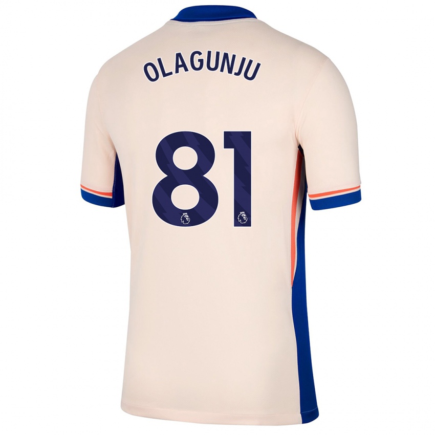 Mænd Saheed Olagunju #81 Lys Beige Udebane Spillertrøjer 2024/25 Trøje T-Shirt