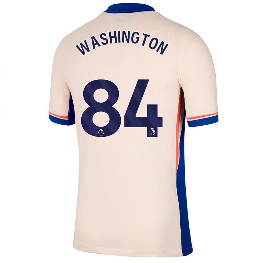 Mænd Marcell Washington #84 Lys Beige Udebane Spillertrøjer 2024/25 Trøje T-Shirt