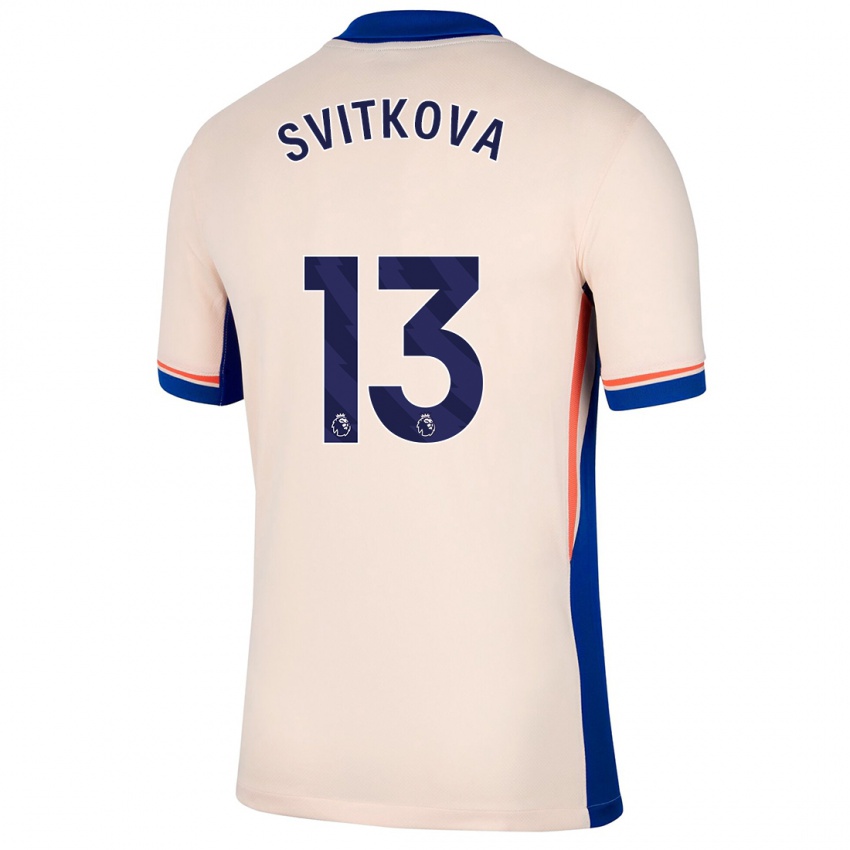 Mænd Katerina Svitkova #13 Lys Beige Udebane Spillertrøjer 2024/25 Trøje T-Shirt