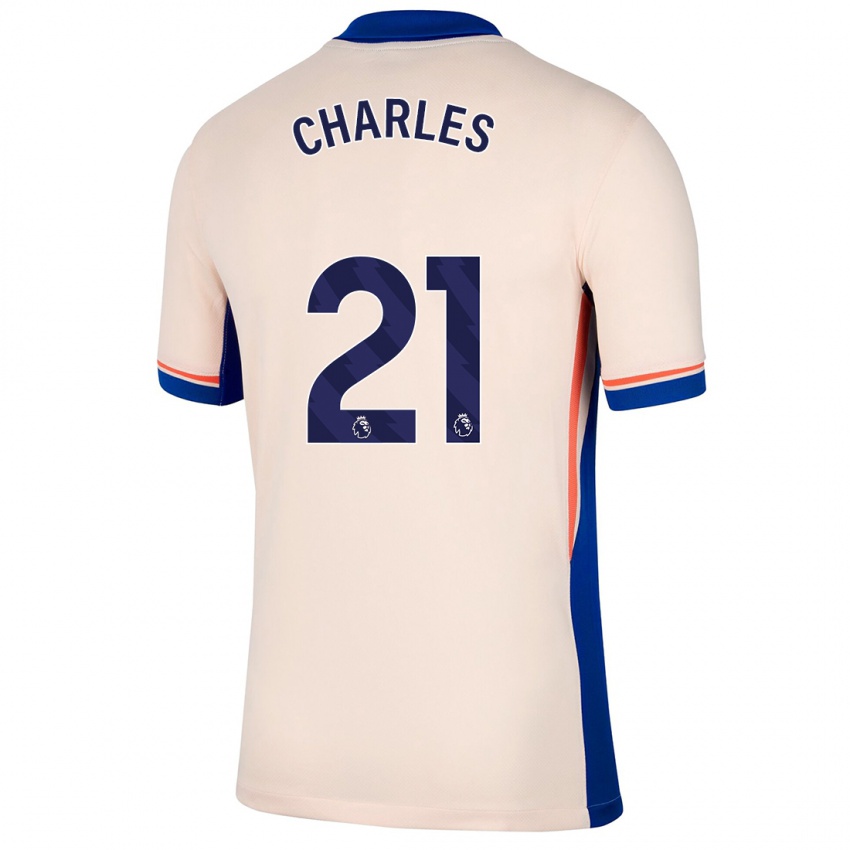 Mænd Niamh Charles #21 Lys Beige Udebane Spillertrøjer 2024/25 Trøje T-Shirt