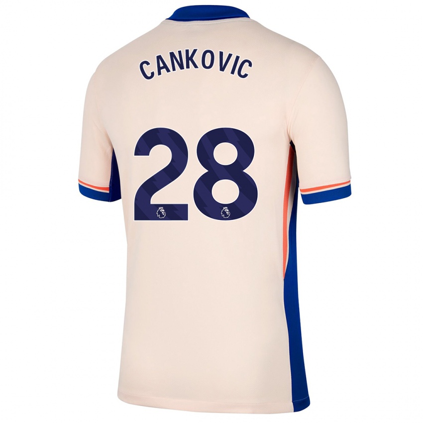 Mænd Jelena Čanković #28 Lys Beige Udebane Spillertrøjer 2024/25 Trøje T-Shirt