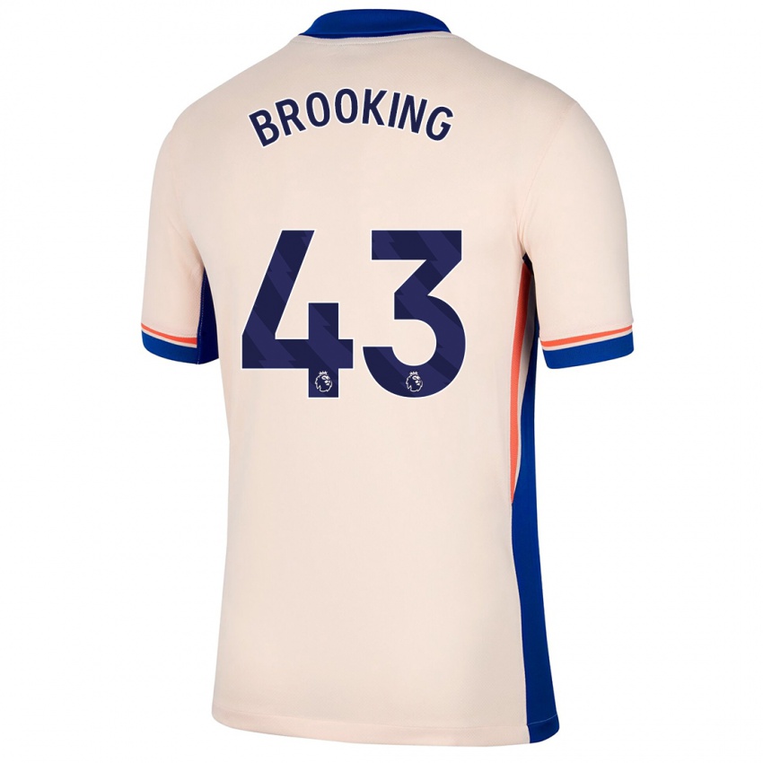 Mænd Josh Brooking #43 Lys Beige Udebane Spillertrøjer 2024/25 Trøje T-Shirt