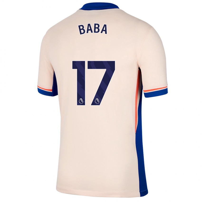 Mænd Abdul-Rahman Baba #17 Lys Beige Udebane Spillertrøjer 2024/25 Trøje T-Shirt