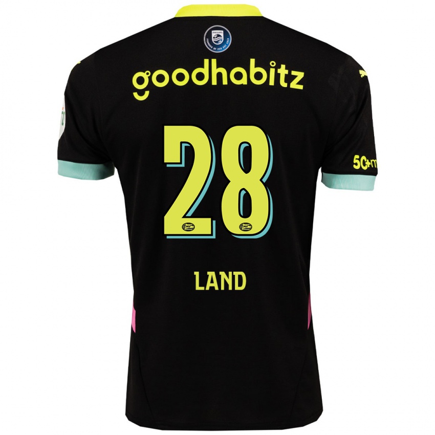 Mænd Tygo Land #28 Sort Gul Udebane Spillertrøjer 2024/25 Trøje T-Shirt