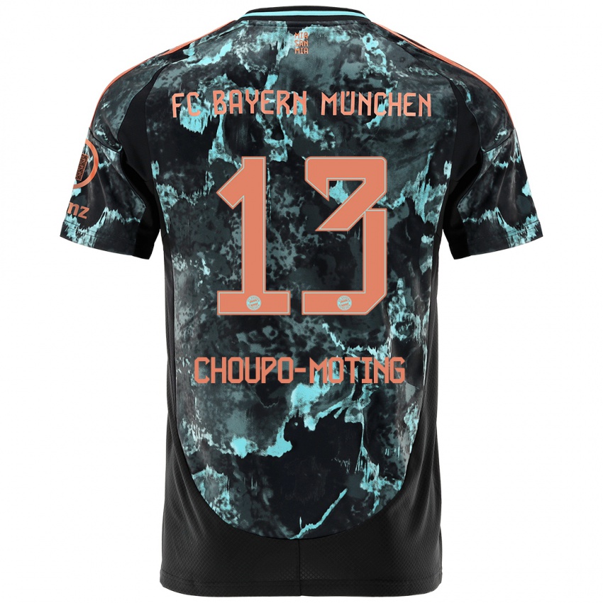 Mænd Eric Maxim Choupo-Moting #13 Sort Udebane Spillertrøjer 2024/25 Trøje T-Shirt