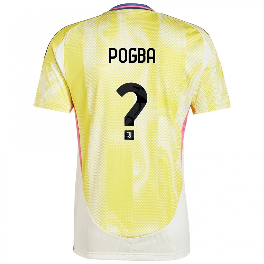 Mænd Paul Pogba #0 Solgul Udebane Spillertrøjer 2024/25 Trøje T-Shirt