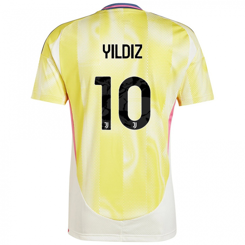 Mænd Kenan Yildiz #10 Solgul Udebane Spillertrøjer 2024/25 Trøje T-Shirt