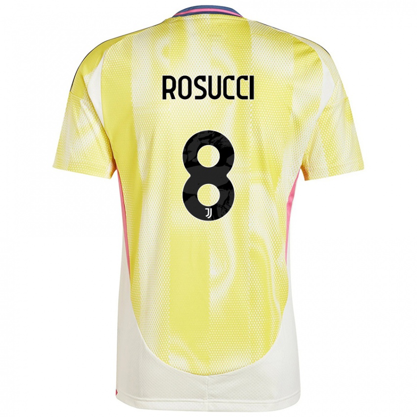 Mænd Martina Rosucci #8 Solgul Udebane Spillertrøjer 2024/25 Trøje T-Shirt