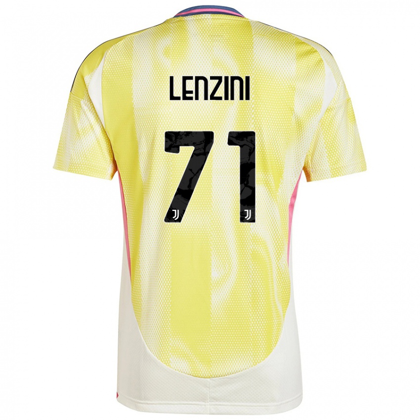 Mænd Martina Lenzini #71 Solgul Udebane Spillertrøjer 2024/25 Trøje T-Shirt