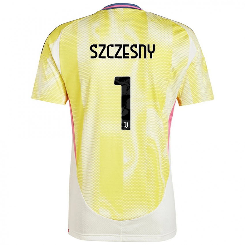 Mænd Wojciech Szczesny #1 Solgul Udebane Spillertrøjer 2024/25 Trøje T-Shirt